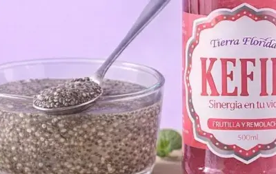 Kéfir para hidratar chía
