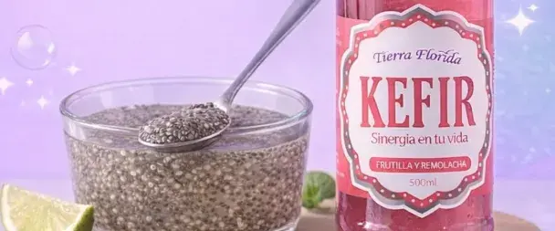 Kéfir para hidratar chía